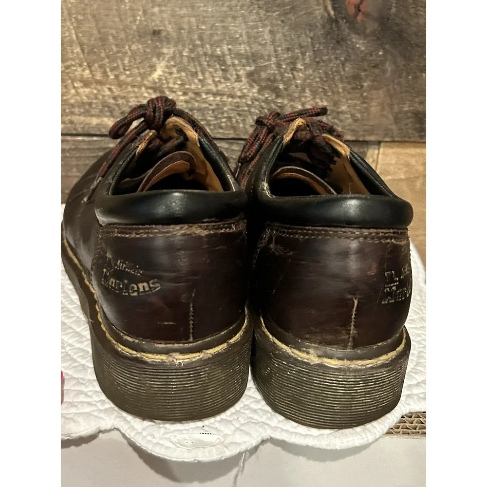 Doc‎ Dr. Martens Brown Leather Mens US 11849 Oxford Shoes Womens Size 8